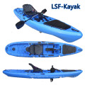 2020 China OEM wholesale sea pedal single fishing angler kayak sit on top with aluminum frame seat and kayak accessories